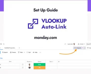 Auto-link monday.com boards and columns