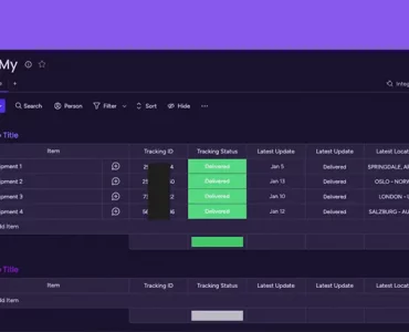Easily Track Your Parcels with Trackmy on monday.com