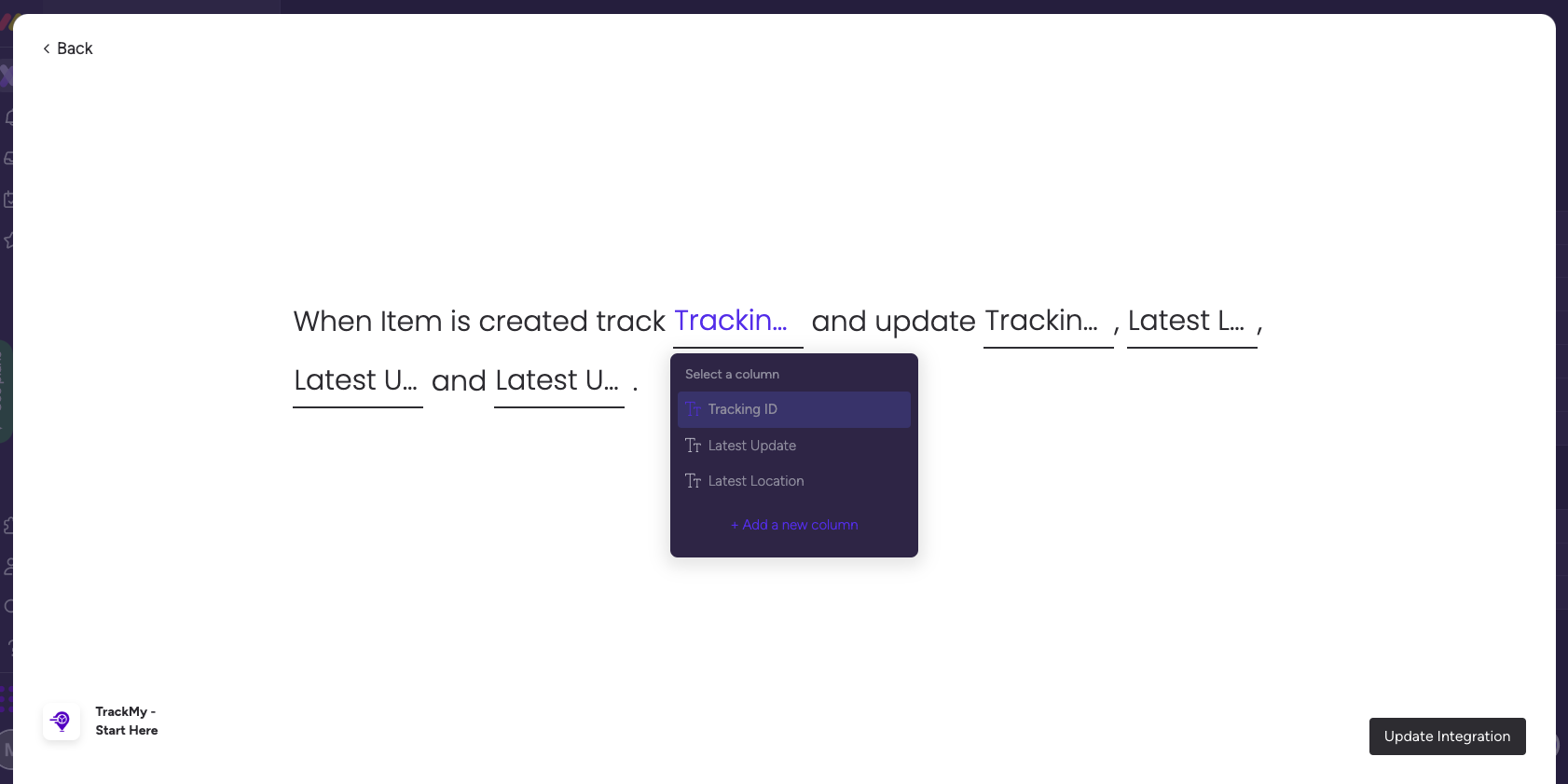 Track your package on monday.com