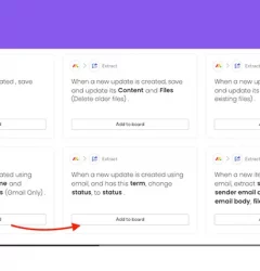 Routing emails to different Monday.com boards using Extract