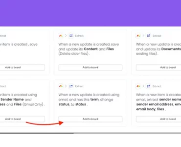 Routing emails to different Monday.com boards using Extract