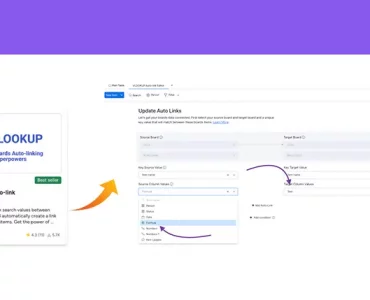 Connect formula column on multiple monday.com boards